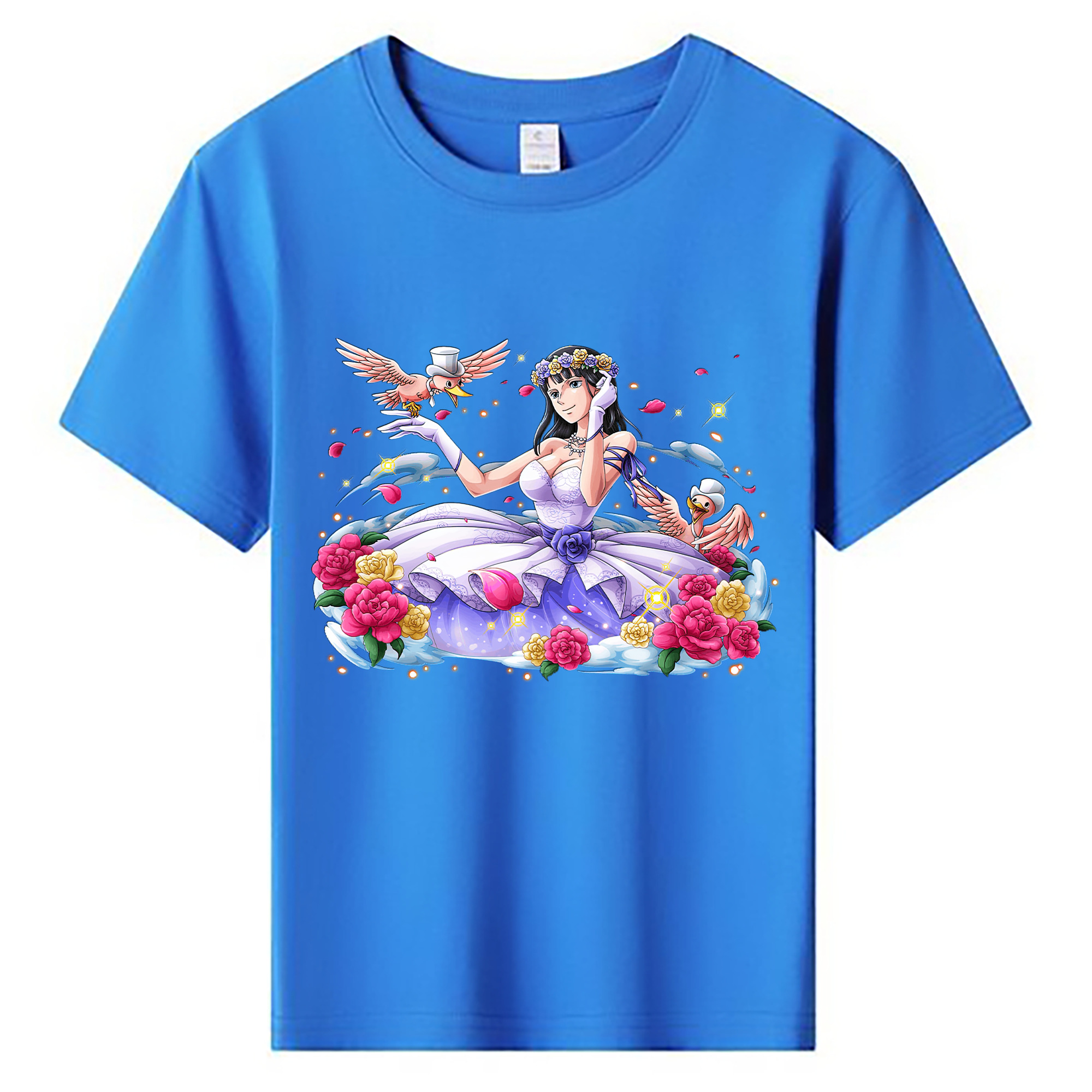 ワンピース ニコ・ロビン ONE PIECE Nico Robin 綿100％キッズTシャツ（フロントプリント）